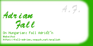 adrian fall business card